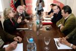Manuel Alegre na sede da UGT