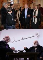 No Teatro S. Joo e com o escultor Jos Rodrigues