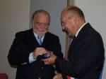 Manuel Alegre com Bernard Fath, Maire de Lognan